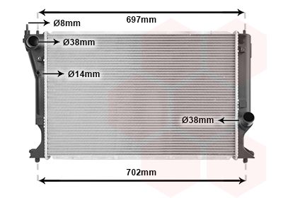 VAN WEZEL Radiators, Motora dzesēšanas sistēma 53002399